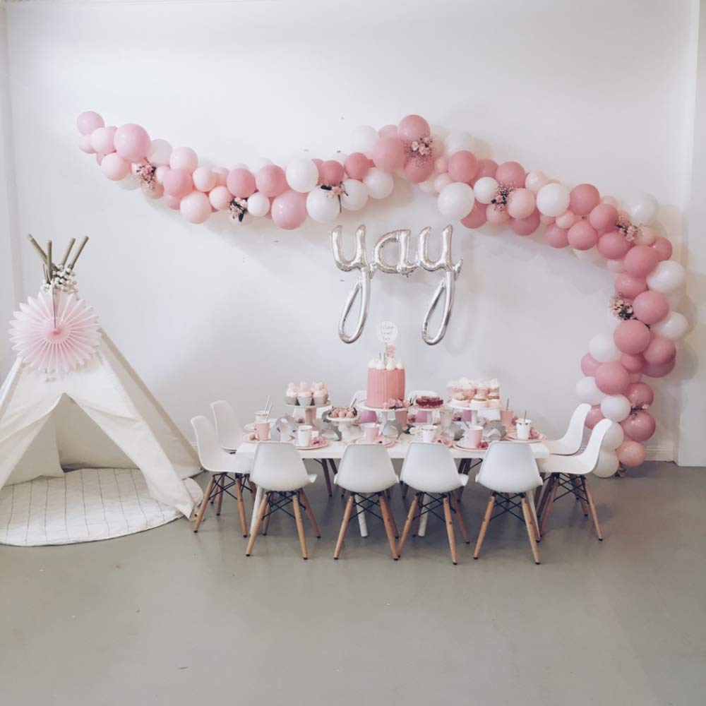 Balloon Arch Strip Kit for Garland, 32.8 Feet Balloon Tape Strips and 200 Glue Point Dot Stickers for Party Wedding Birthday Baby Shower Graduation Decorations