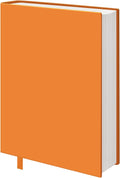 Orange Fabric Book Cover for Hardcover, 1 Pack, 6x9 Inch, Up to 8.5”x9.5”, Adjustable School Book Sleeve Protector for Teens, Stretchable Decorative Cloth Book Sox for Book Lovers