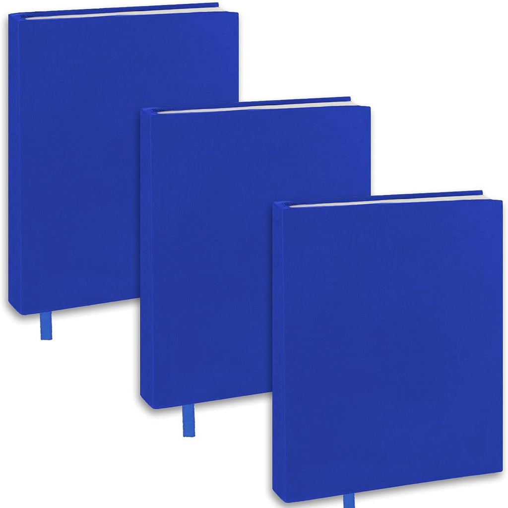 Blue Book Covers 3 Pack, 9x11 Inch Jumbo Stretchable Book Sox for Most Hardcover Books, Up to 10”x12.5” Washable, Reusable Protective Cover for Textbooks
