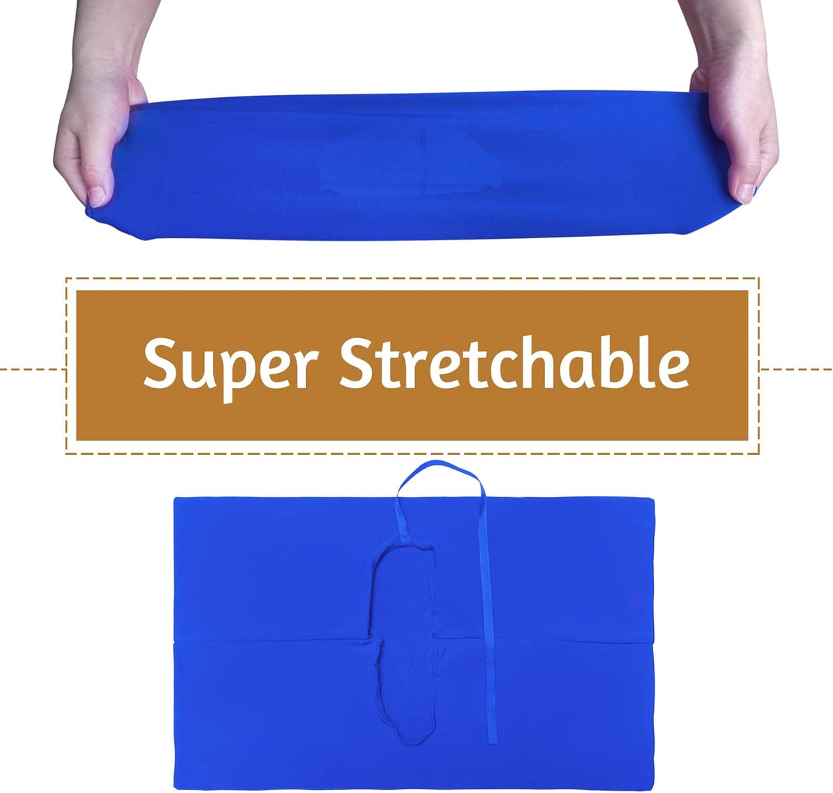 Blue Book Covers 3 Pack, 9x11 Inch Jumbo Stretchable Book Sox for Most Hardcover Books, Up to 10”x12.5” Washable, Reusable Protective Cover for Textbooks