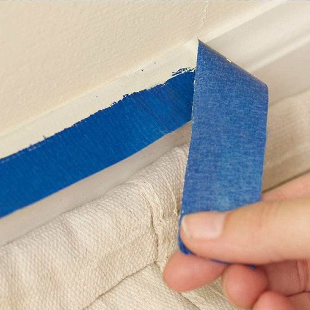 Painters Tape 180 Yards, Blue Tape, Removable Masking Tape for Painting, Classroom, Wall, Art Supplies (3 Rolls, 0.7in x 60yd Each)