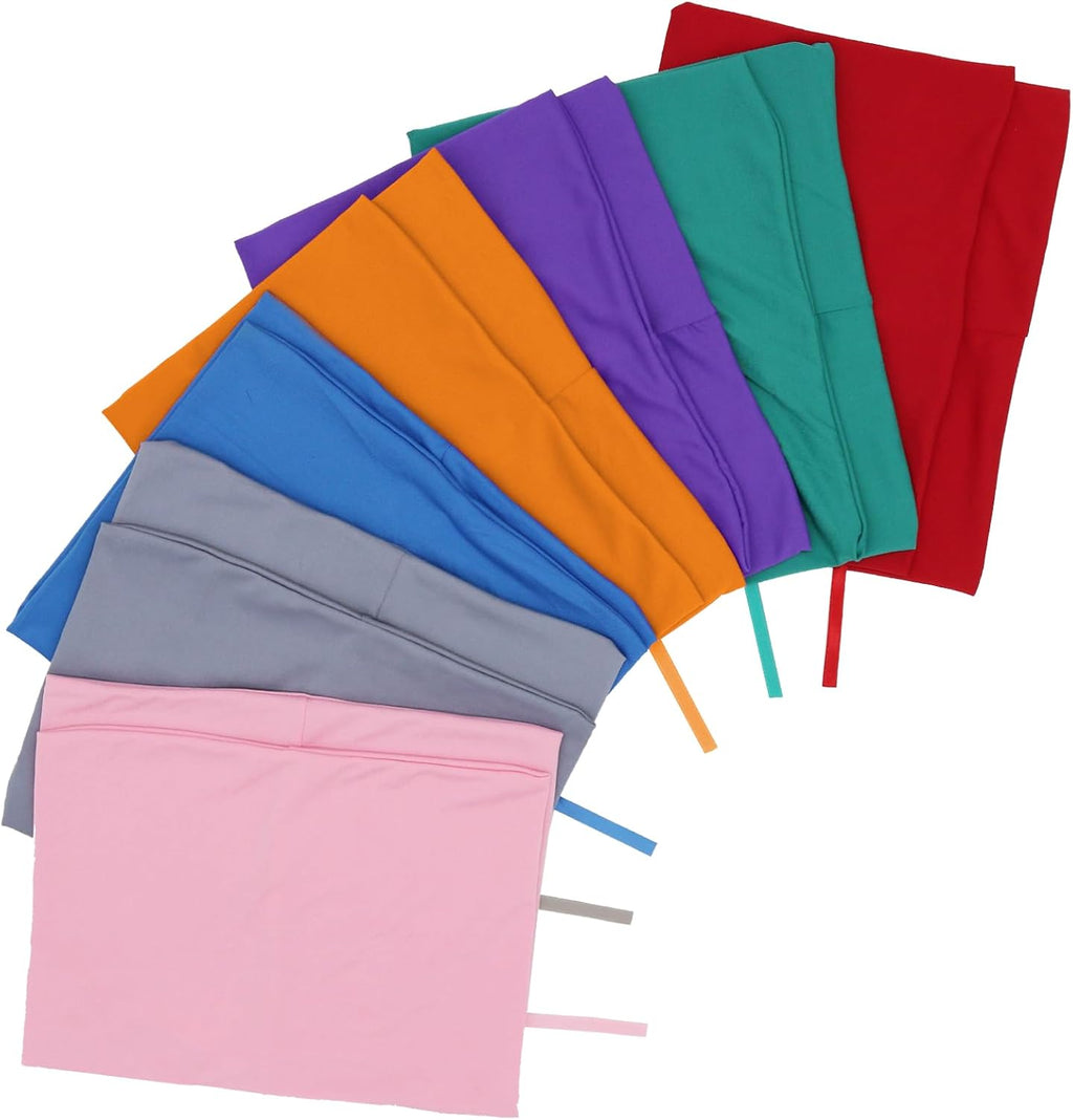 Cloth Book Covers 7 Pcs, 6"x9" Stretchable Book Sox Suitable for Most Hardcover Books Up to 8.5”X9.5”, Washable and Reusable Protective Cover for Textbooks