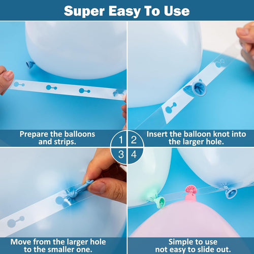 Balloon Arch Kit, 6 Tape Strips and 6 Glue Point Dots for Garland, Party, Wedding, Birthday, Baby Shower, Graduation Decorations