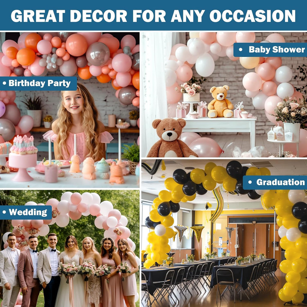 Balloon Arch Strip, 49ft Balloon Tape and 300 Glue Point Dots, Balloons Arch Kit for Garland, Party, Birthday, Baby Shower, Graduation, Graduation Decorations